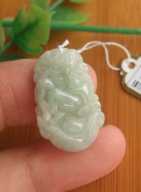99266玉琳阁 缅甸翡翠实拍天然A货翡翠玉儿童学生款生肖马小吊坠