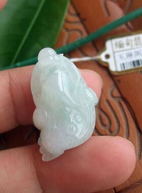 70784中山玉琳阁实物拍图缅甸玉天然A货翡翠招财蟾蜍三脚金蟾吊坠