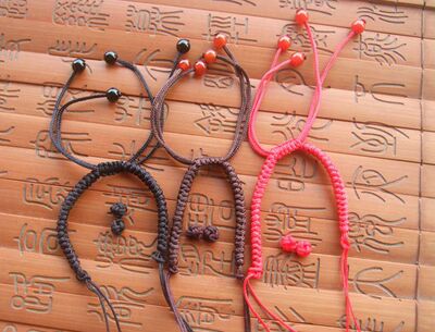 三色编织半成品手链绳