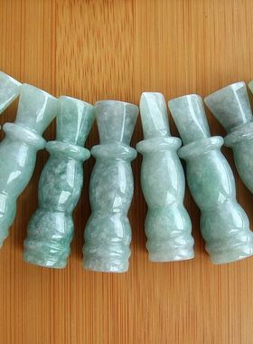 20705玉琳阁翡翠 缅甸玉 实拍图 天然A货翡翠玉 玉烟嘴送爸爸好礼