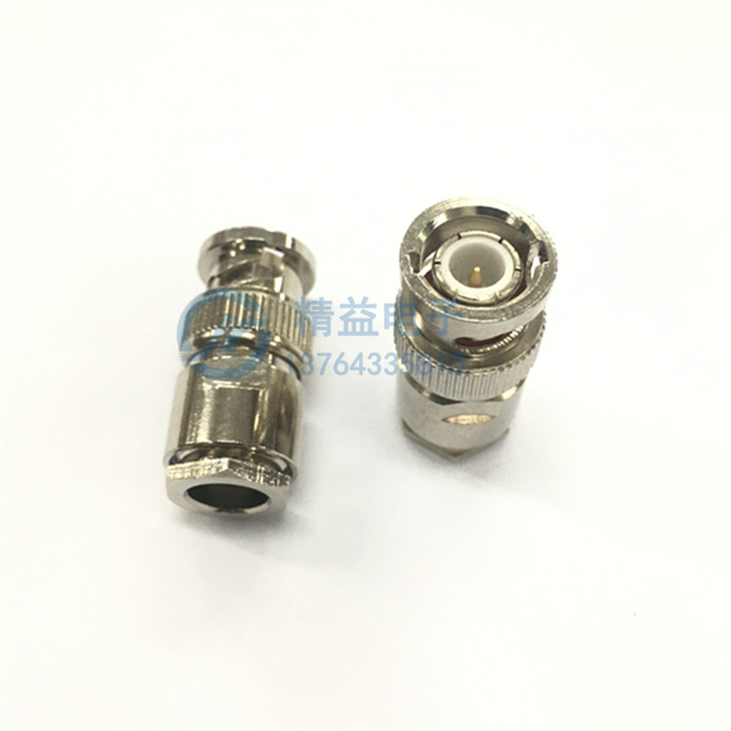 视频同轴连接器  BNC-J13-5 BNC公头 Q9公头 装接式 接50-5 馈线