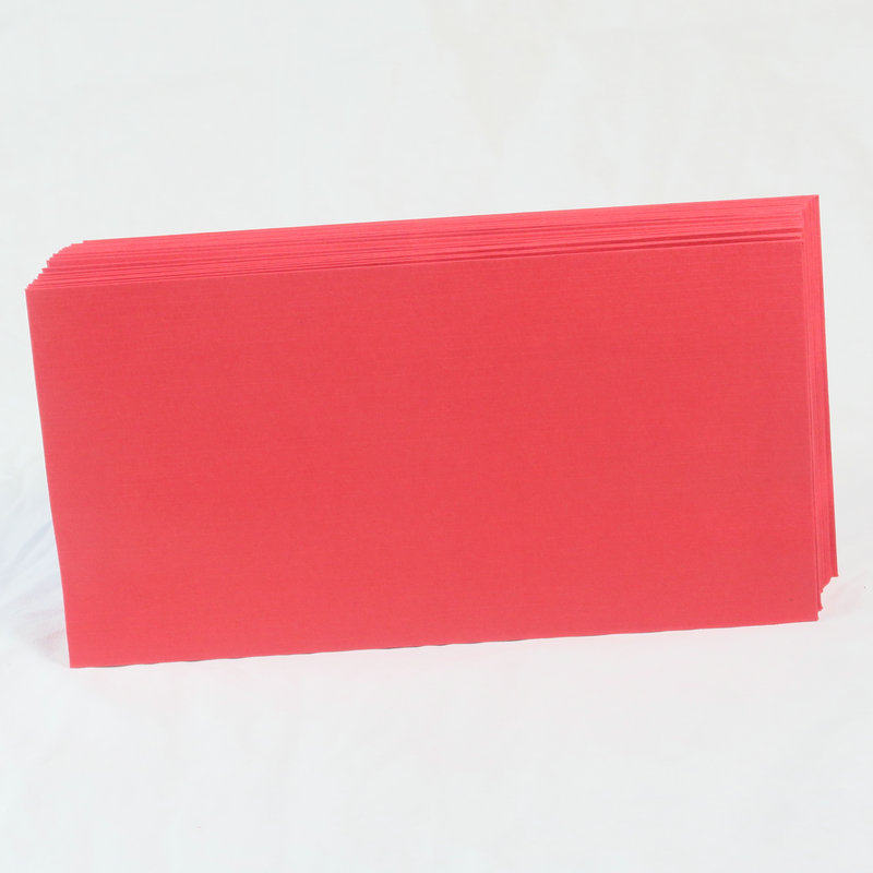 大红色信封袋高级感布纹贺卡文件袋请柬空白无字红包加厚小号大号