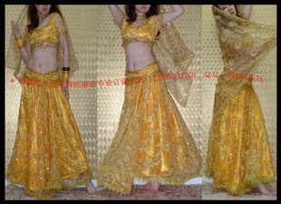 炫亮夺目 鸿舞衣 超大摆设计 手工款 精工绣 印度舞蹈服装