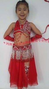 儿童10服装 顾客实拍秀 演出服 肚皮舞蹈服装 花树下 鸿舞衣