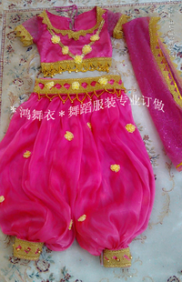 手工精绣版 演出服 儿童16肚皮舞演出服 鸿舞衣