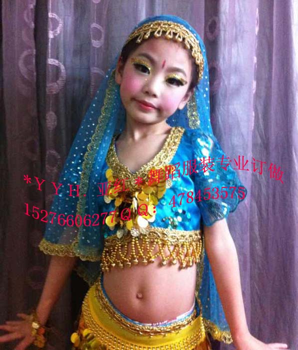 鸿舞衣 儿童19服装 演出服 舞蹈服 肚皮舞演出服（顾客实拍秀）