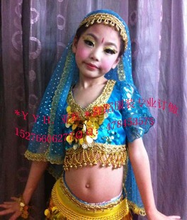 儿童19服装 顾客实拍秀 演出服 肚皮舞演出服 舞蹈服 鸿舞衣