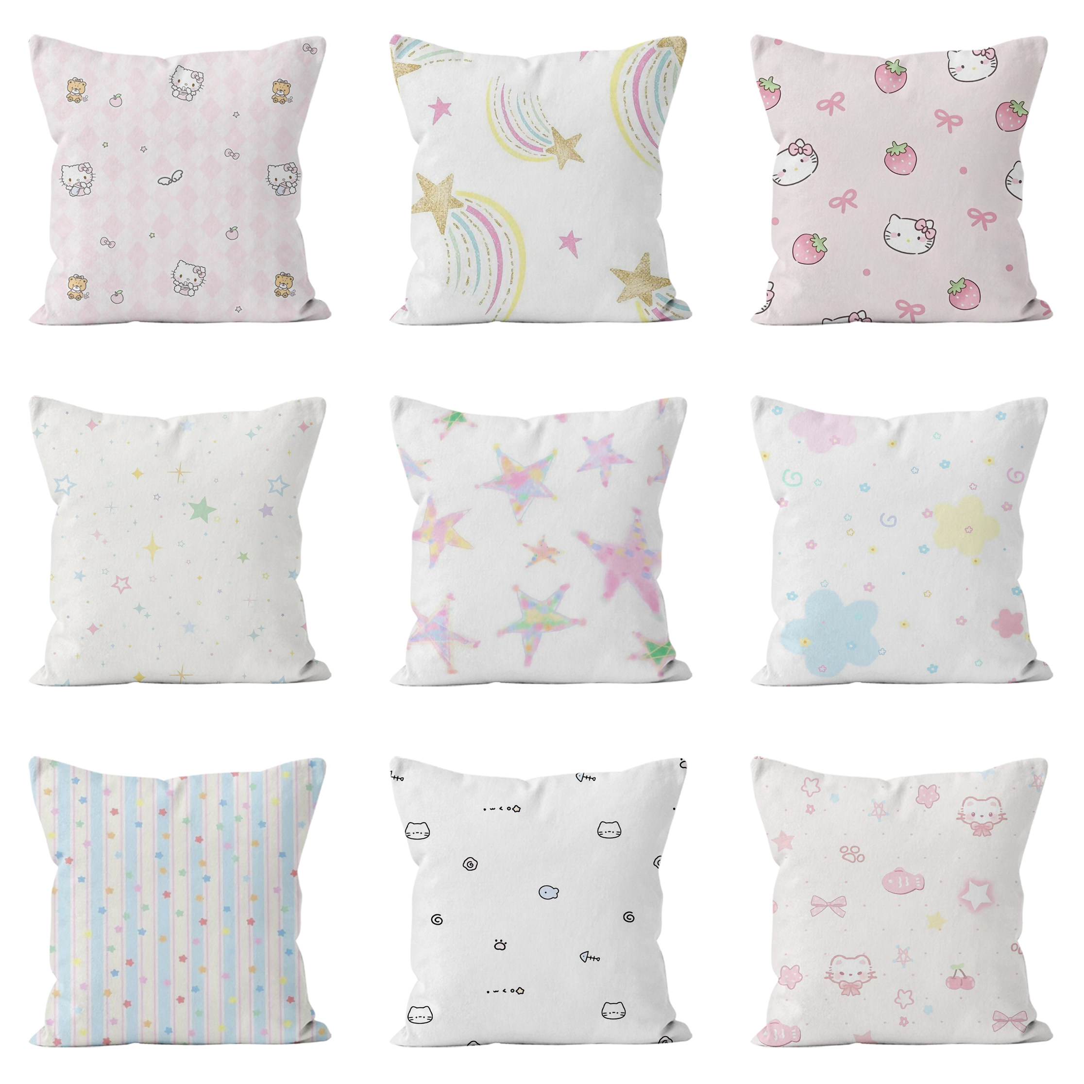 少女心爆棚甜系小猫可爱客厅卧室居家沙发床头办公室枕头宿舍靠枕