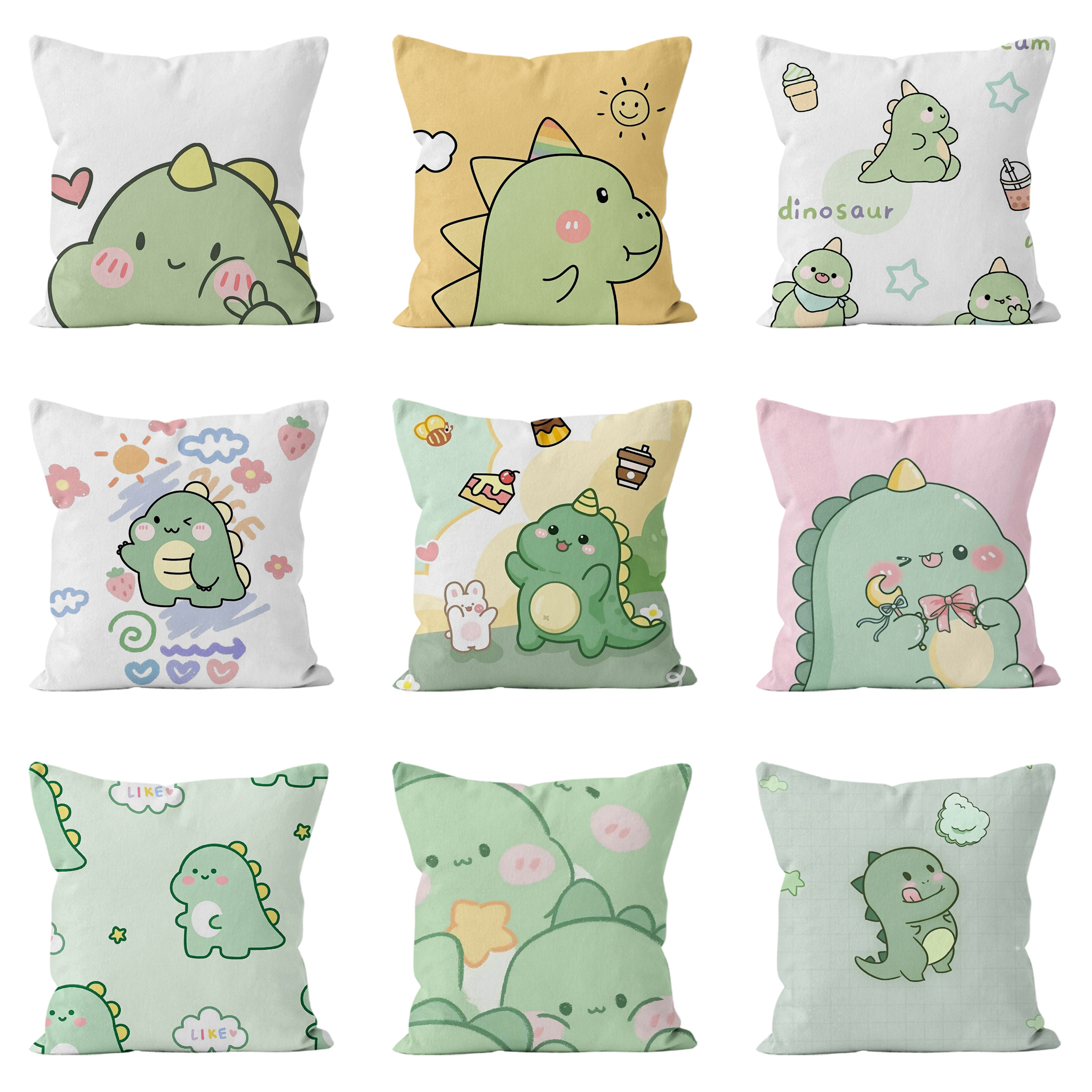 卡通恐龙抱枕可爱创意靠枕头双面靠背卧室沙发靠垫送朋友礼物含芯