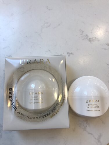 URARA/悠莱 多重御光隔离防晒乳SPF50+ 小飞碟小圆盾防晒60ml白色