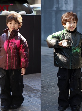 NEXT ZYU官方正品男女童变色羽绒服2025冬装中大童三防白鸭绒外套