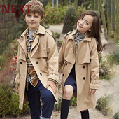大童英伦风 儿童风衣外套男童春秋女童中长款 英国NEXT ZYU官方正品