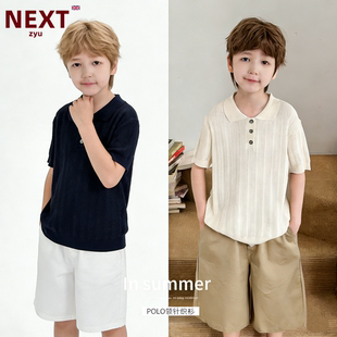 ZYU官方正品 POLO衫 男童夏季 中小童毛衣T恤翻领儿童短袖 新款 NEXT