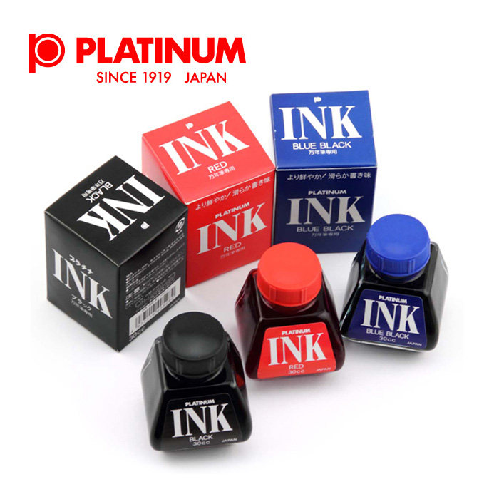 일본 PLATINUM|백금 INK-400 만년필 잉크 비탄소 펜 수성 염료 잉크