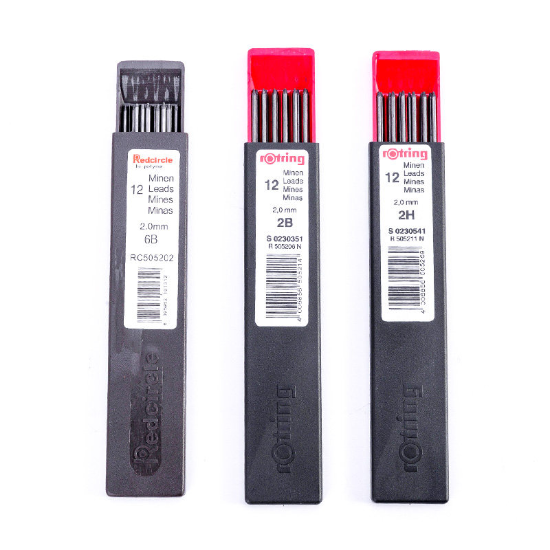 독일 오리지널 ROTRING 레드 링 2.0MM 샤프 펜슬 리드 레드 링 2.0MM 리드