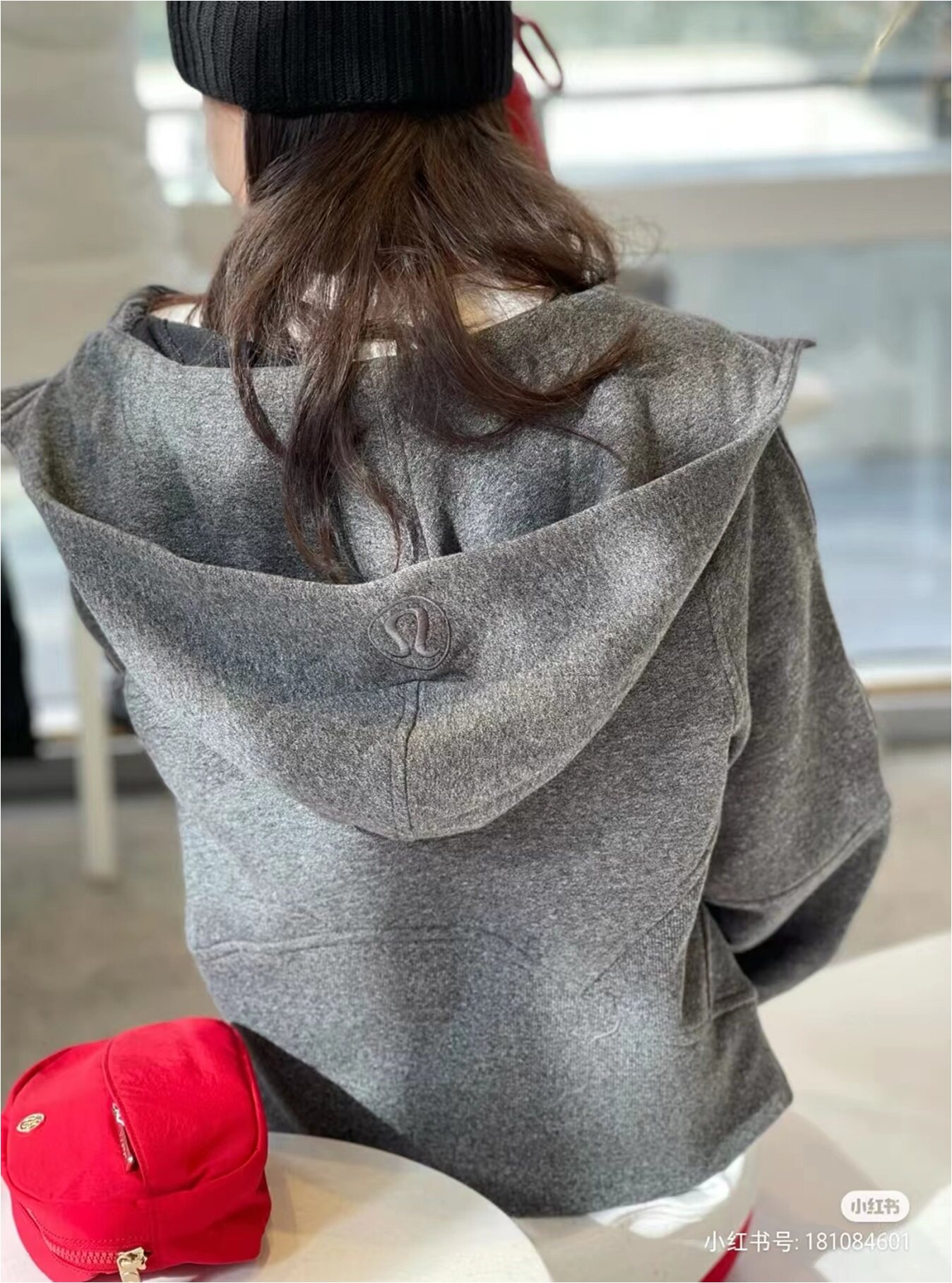 现货 lululemon Scuba Oversized Full Zip 宽松短款连帽加绒外套
