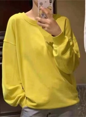 现货 lululemon Perfectly Oversized Crew 瑜伽休闲超大套头长袖