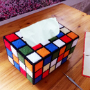 3D十字绣套件新款 立体绣毛线绣抽纸纸巾盒彩色魔方格DIY制作材料