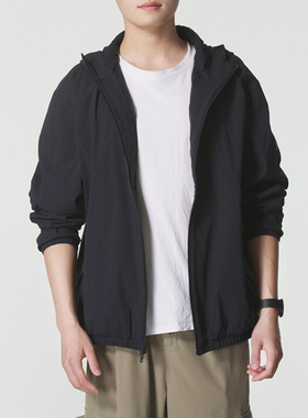 2025新款安德玛男装连帽防风衣 梭织速干透气薄款运动夹克6003863