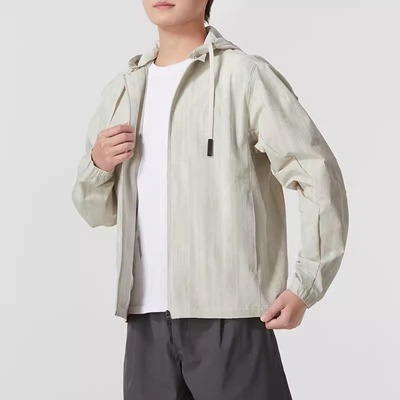 阿迪达斯梭织连帽夹克男2024夏季新款运动服休闲跑步外套IW1513