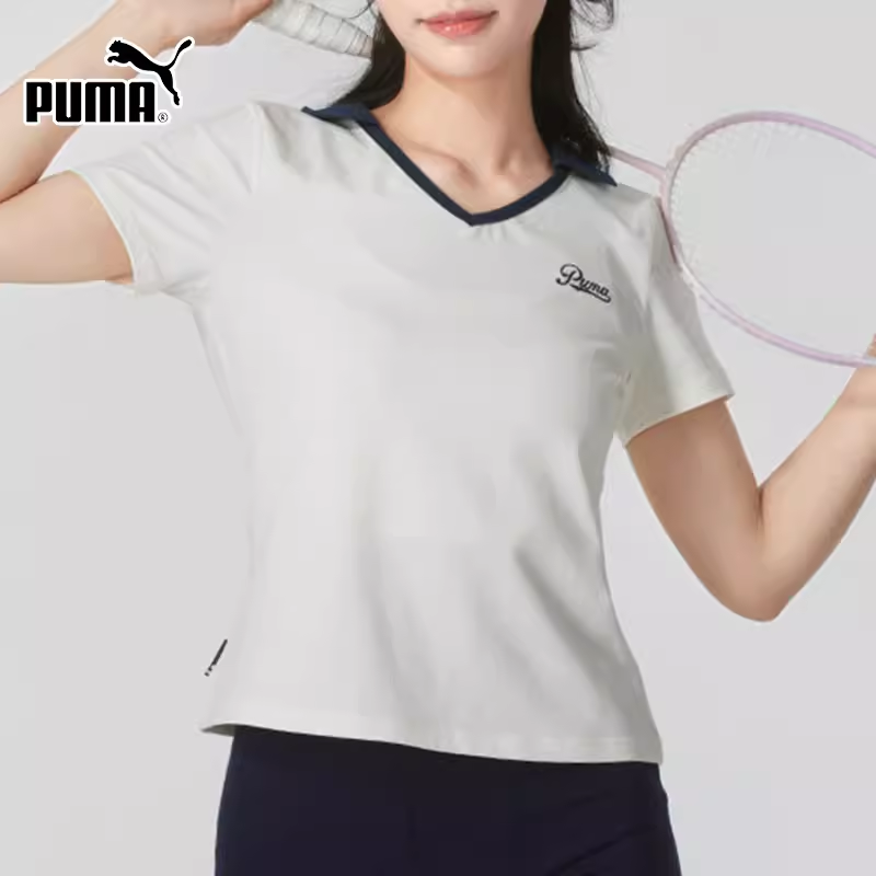 PUMA彪马短袖女夏季新款女士休闲上衣运动服POLO衫透气T恤630943