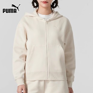 631387 2025春季 新款 PUMA彪马女士运动休闲套装 连帽外套配收口长裤