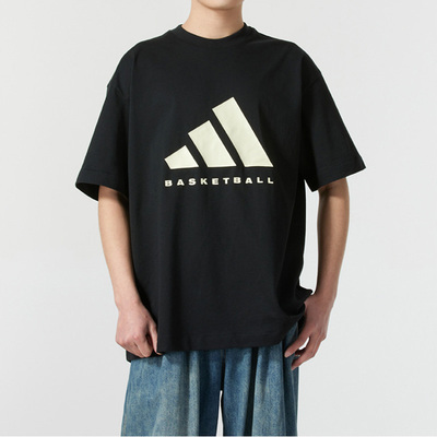 2025新款阿迪达斯男装圆领T恤 ADI BB TEE 宽松透气篮球T恤JY0199