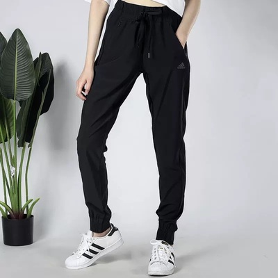 阿迪达斯束脚卫裤黑色长裤BK2628