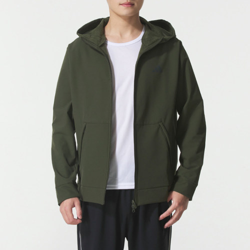 2025新款Adidas男装休闲外套D4T CR FZ HD加绒保暖运动夹克KE4370