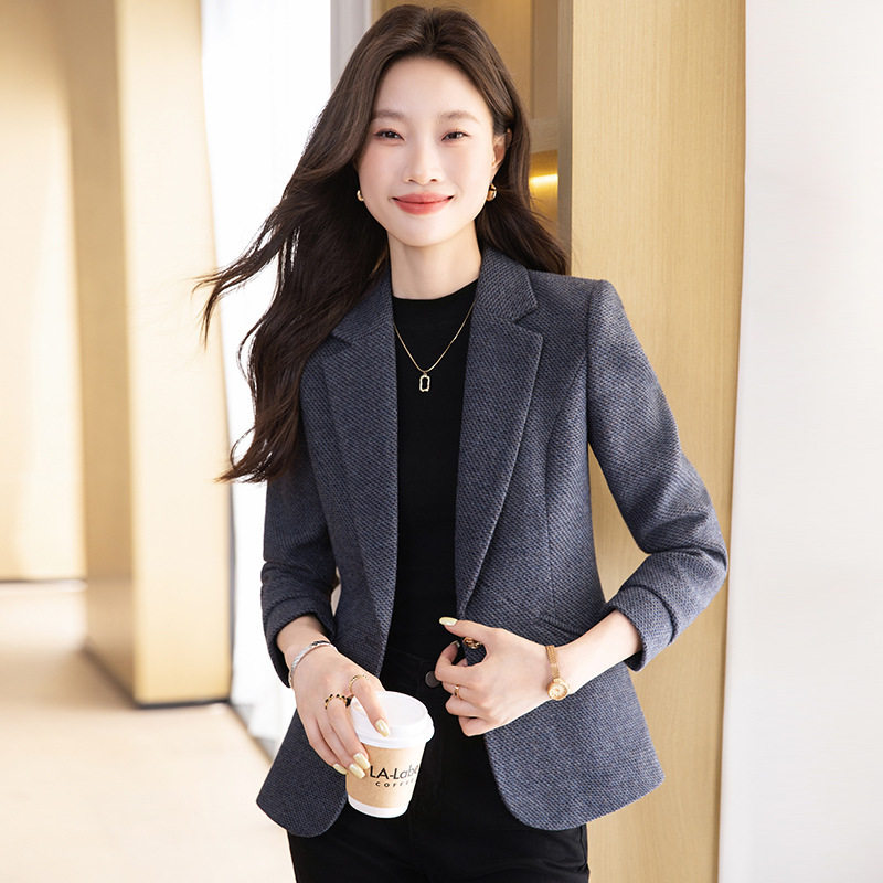 羊毛呢子西装外装小个子休闲西服