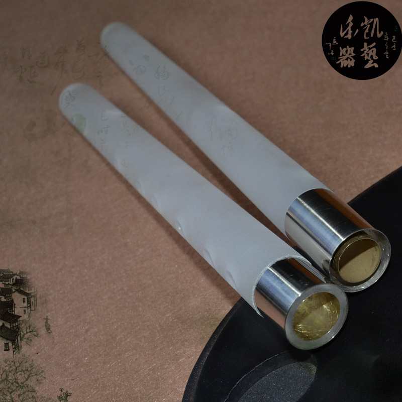 Longshu phẳng giả ngọc sáo đôi chèn đồng trắng chuyên nghiệp thổi sáo tinh chế sáo Kaiyi nhạc cụ bằng sáng chế sản phẩm - Nhạc cụ dân tộc sáo