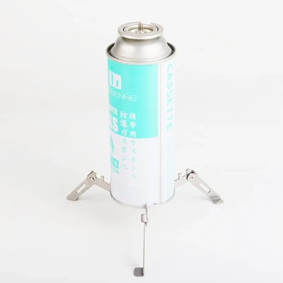 430户外卡式罐气罐支架不锈铁神器扁罐110g230g450g露营适用