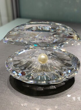代购SWAROVSKI施华洛世奇 珍珠贝壳14389水晶摆件