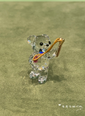 代购SWAROVSKI施华洛世奇 Kris小熊 送上我的爱水晶摆件5691182