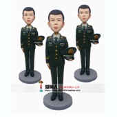 照片定制人偶军人公仔兵哥软陶偶泥人蜡像送战友男友参军礼物定做