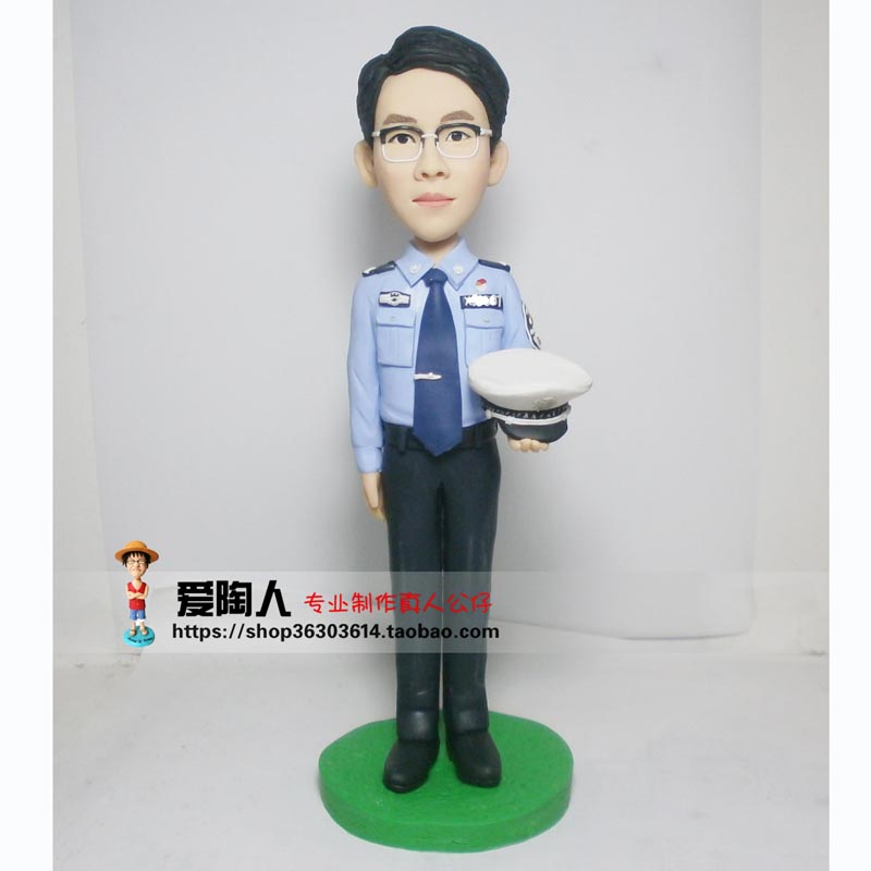 警察礼物定真人公仔软陶偶蜡像男朋友生日特刑警交警订做泥人娃娃,个性定制/设计服务/DIY,软陶人偶,淘宝优惠券,粉丝福利购,淘宝优惠卷