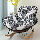 摇椅坐垫雪尼尔盖布懒人躺椅垫单个椅子替换套罩网红龙虾椅垫套罩