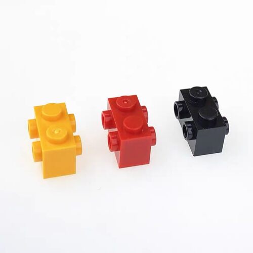 国产MOC 52107 小颗粒积木兼容国产零配件 1x2两侧带转接凸点砖