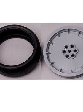 【50G起订】跨境MOC积木兼容积木46334小颗粒75x15.8mm轮毂46335