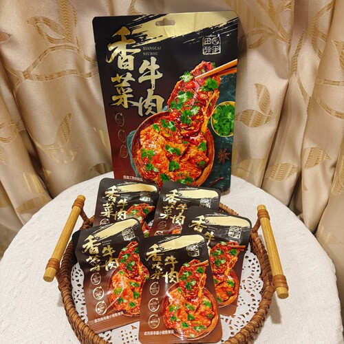 香菜牛肉嫩好吃解馋追剧下酒零食