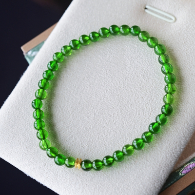 一斤钻戒天然透辉石手链