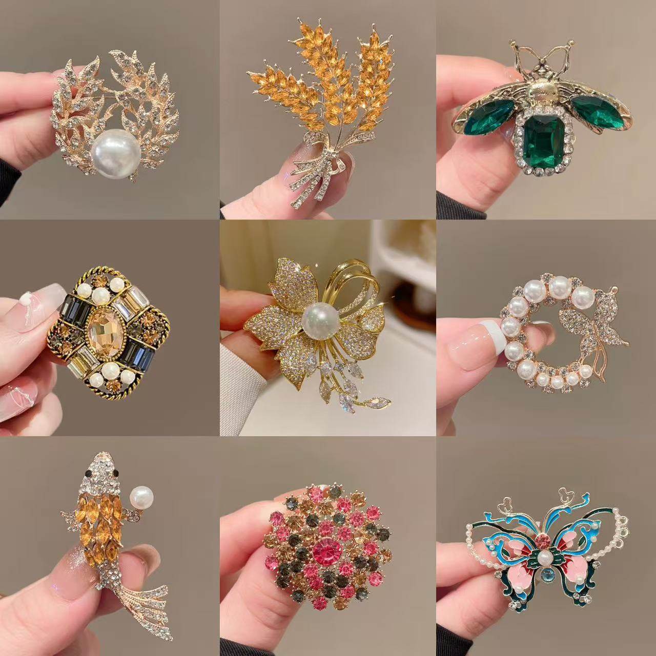 新款合金胸针高级感小众女批货批发高档别针大衣西装高端百搭胸花