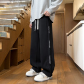 子卫裤 春秋冬季 士青少年学生宽松直筒长裤 加绒运动休闲裤 新款 男装