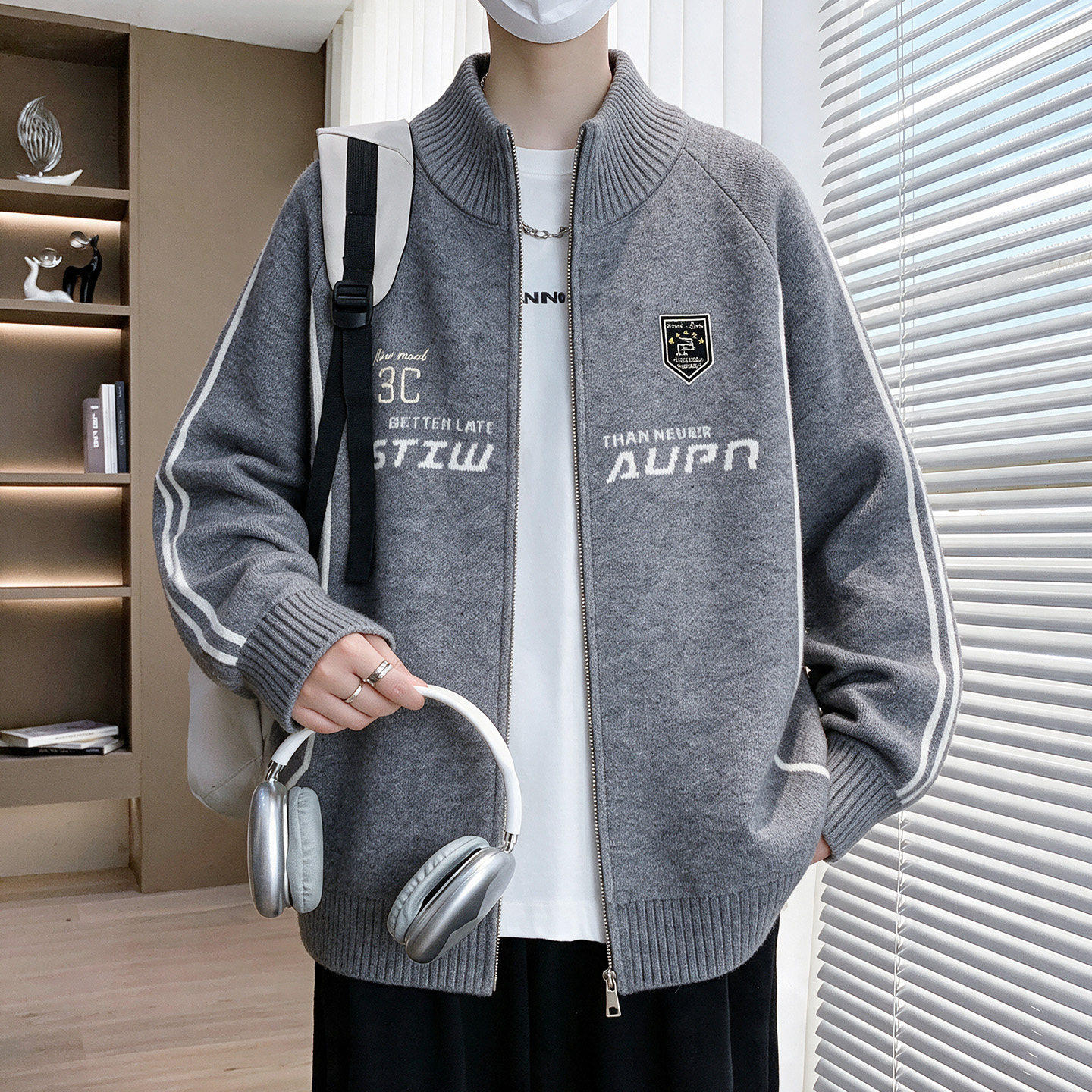 棒球服男装春秋季新款青少年学生大童美式夹克外套男士上衣服潮流
