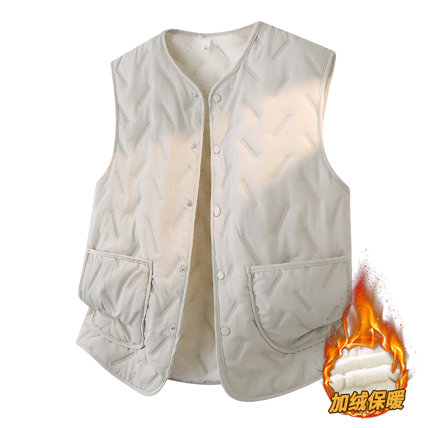 加棉加厚保暖宽松马甲青少年外套