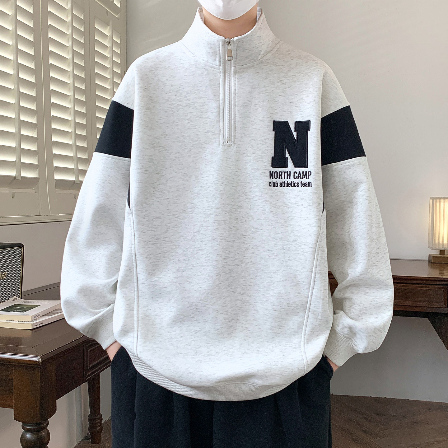 不起球不褪色卫衣宽松帅气男生潮