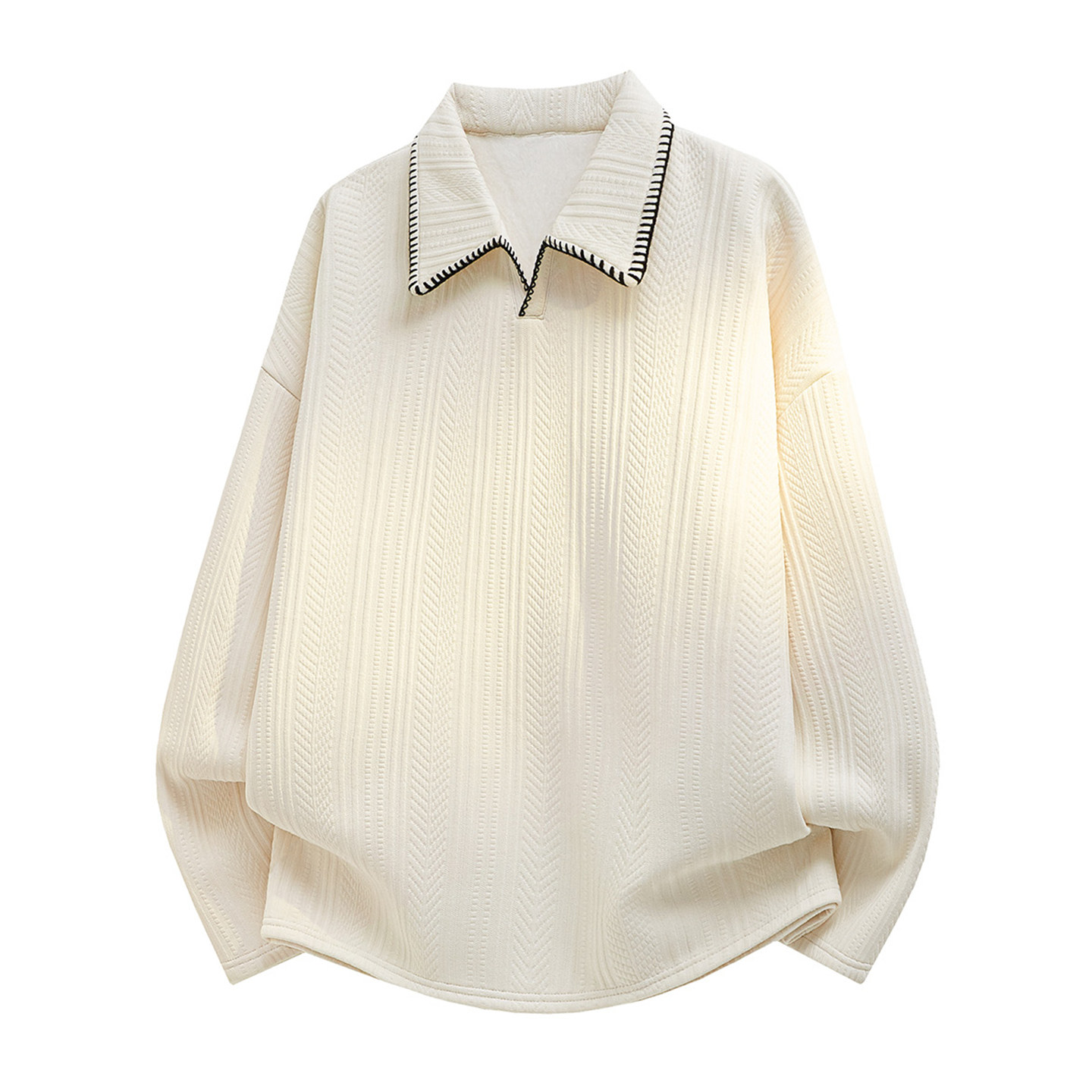 秋冬季新款卫衣男生青少年polo打底衫大学生加绒加厚上衣服男装士