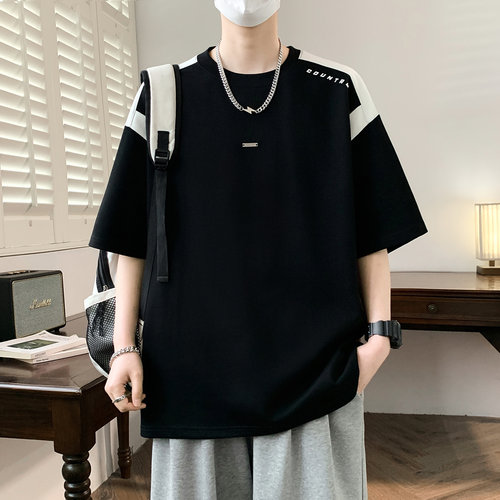 凉感透气青少年夏季宽松短袖T恤