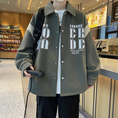 不起球不褪色衬衫潮流外套