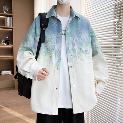 耐磨耐脏牛仔夹克外套宽松男生潮